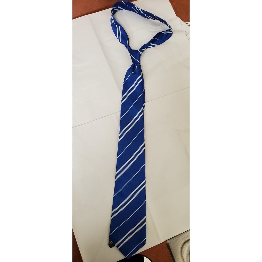 Harry potter blue and white striped tie‎